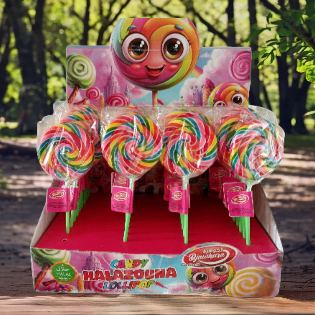 Tornado Lollipops de Candy Halazouna : Une Explosion de Couleurs et de Saveurs Halal !" - halal pop