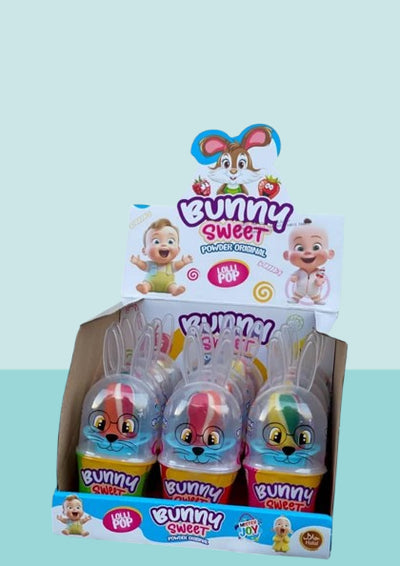 Bunny Sweet Powder Original - Sucette et poudre acidulée halal - Design lapin ludique - halal pop